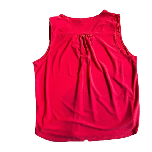 Vince Camuto Sleeveless V-neck Blouse Orange Size Medium Women’s - Picture 8 of 9
